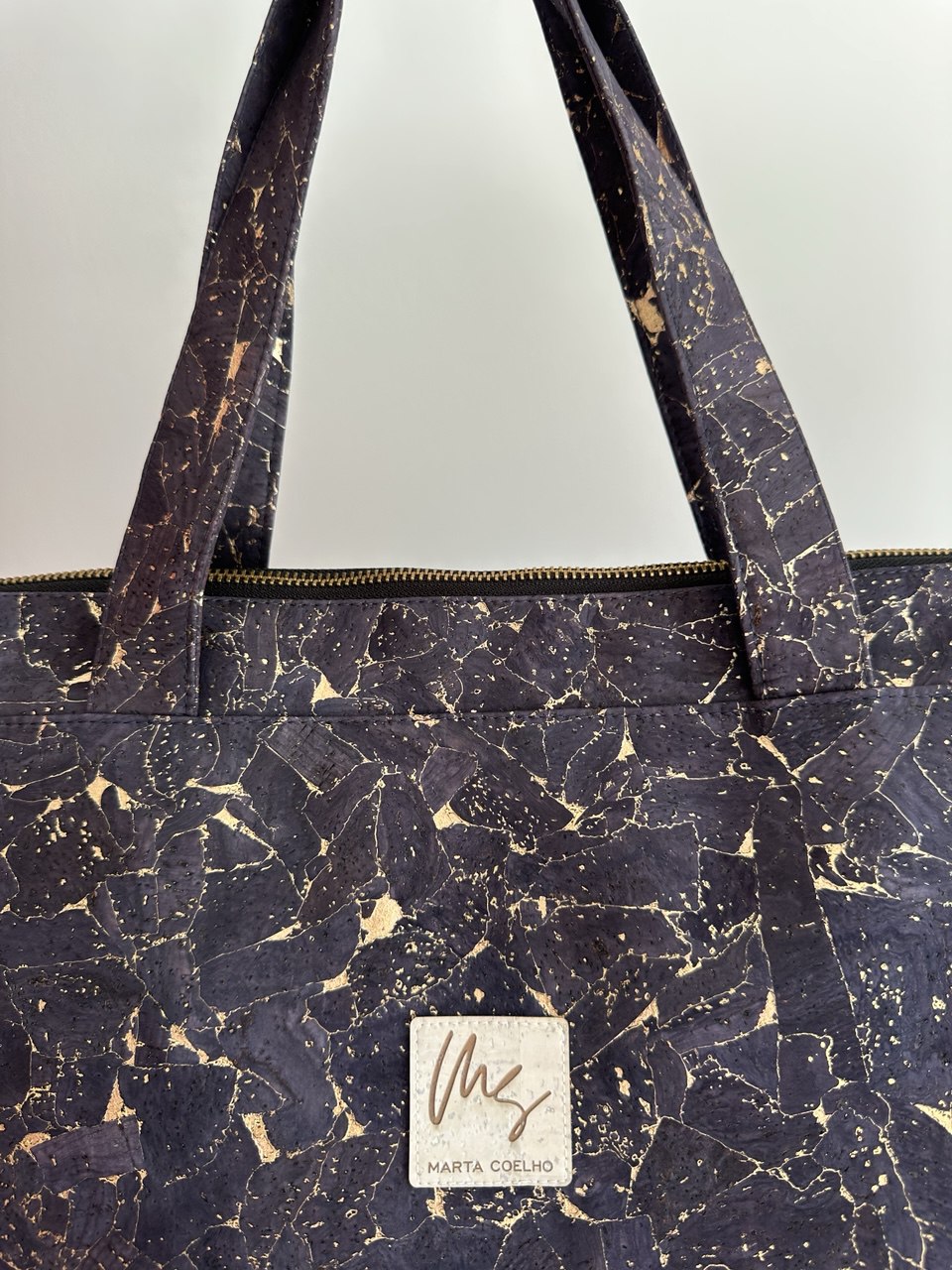 TOTE BAG Fragments Gold Blue | Sustainable Bag