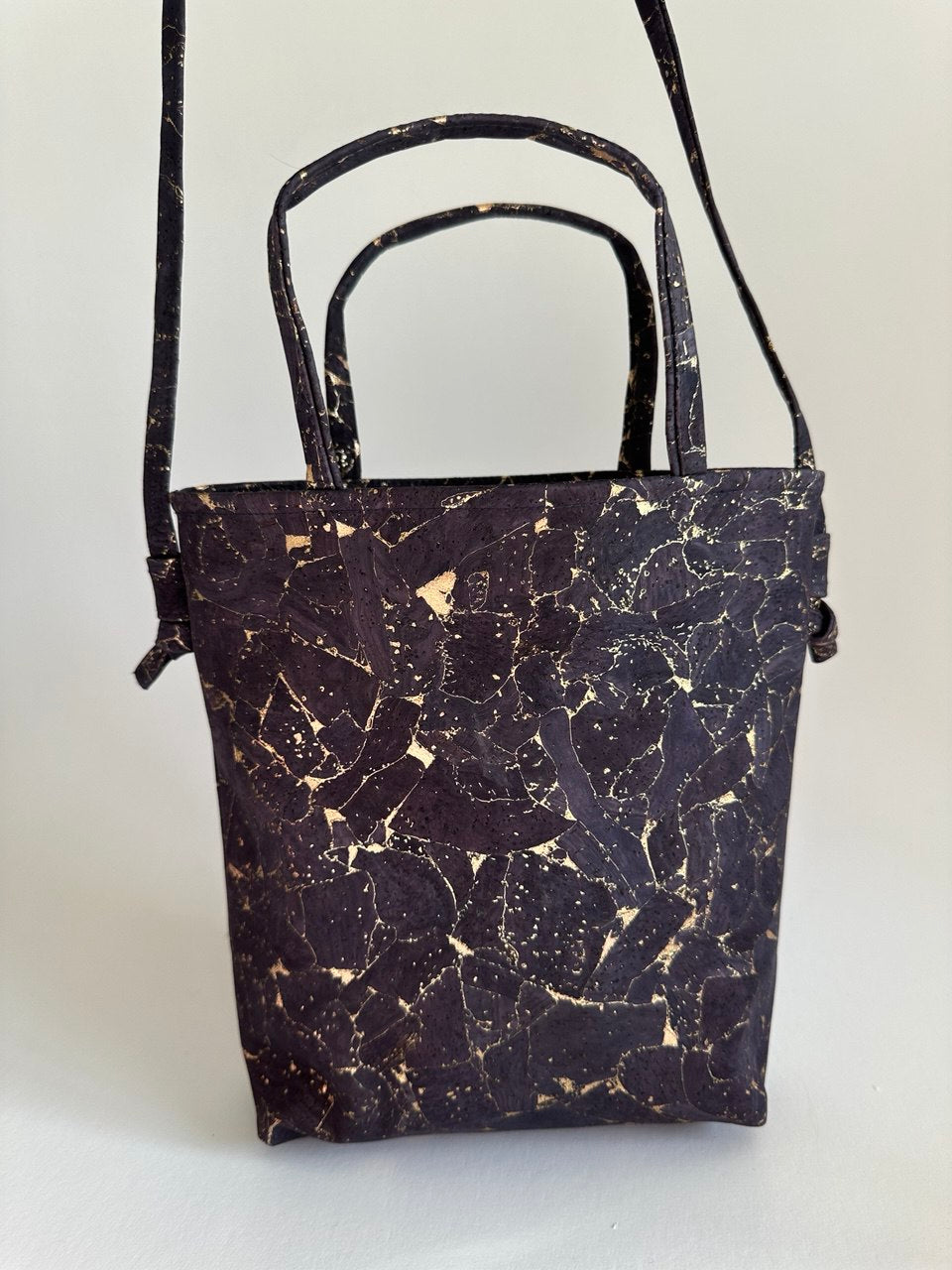 MINI TOTE BAG Fragments Gold Blue | Sustainable Bag