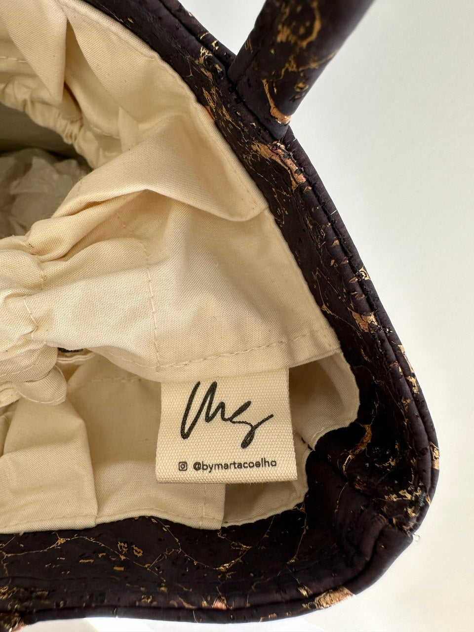 MINI TOTE BAG Fragments Gold Blue | Sustainable Bag