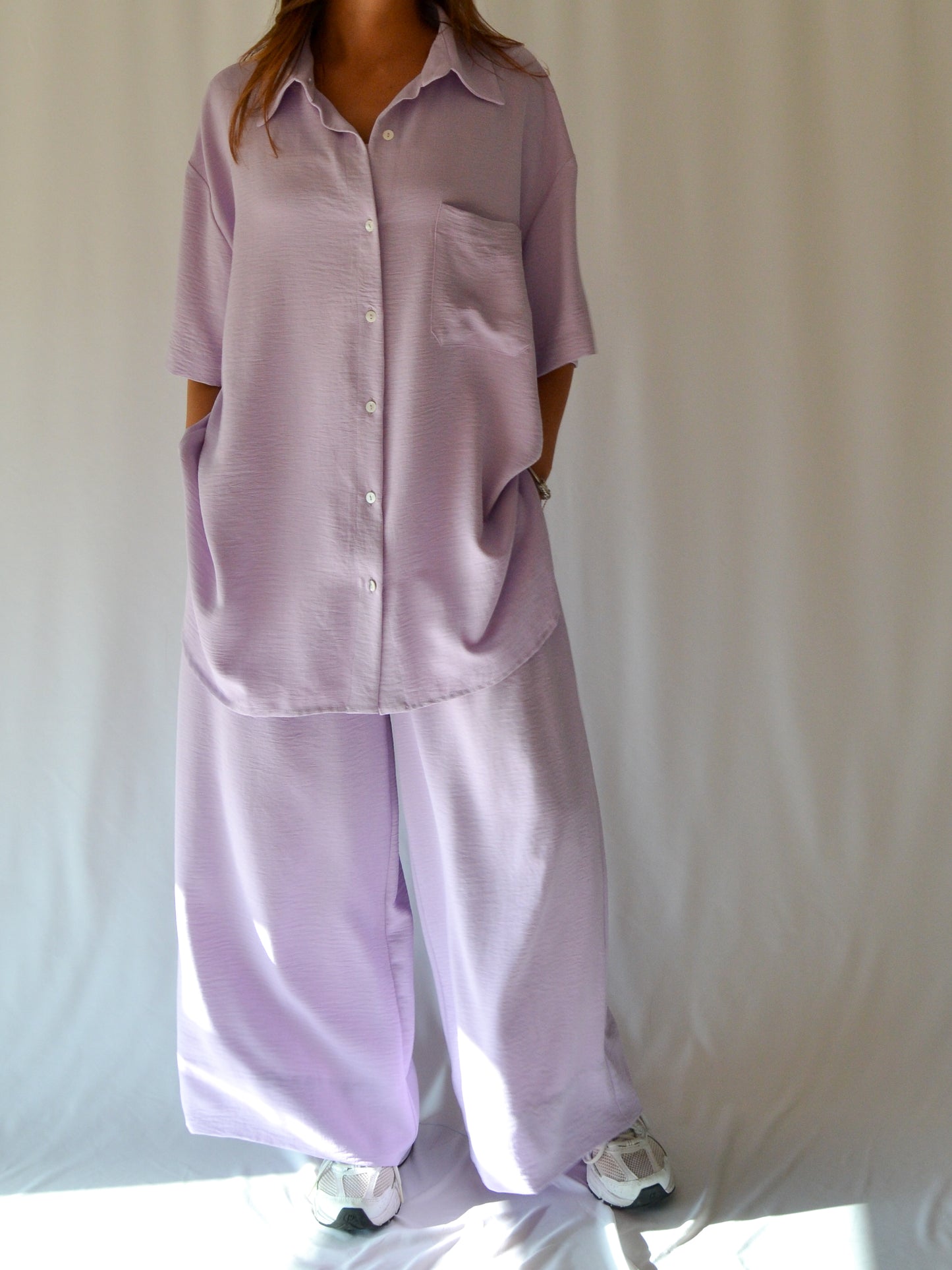 Nescence Oversized Shirt | lilac | Short Sleeve | One Size Fits All