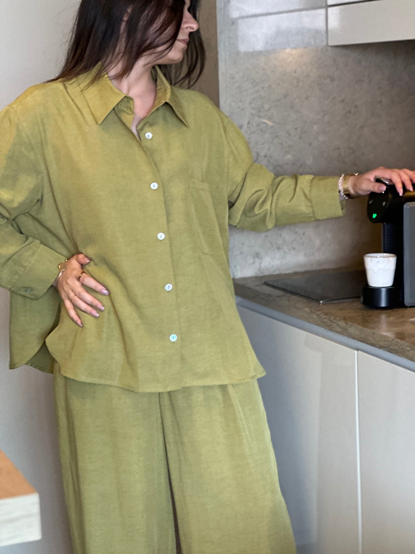 Camisa de Manga Comprida Sementa | Cor Verde
