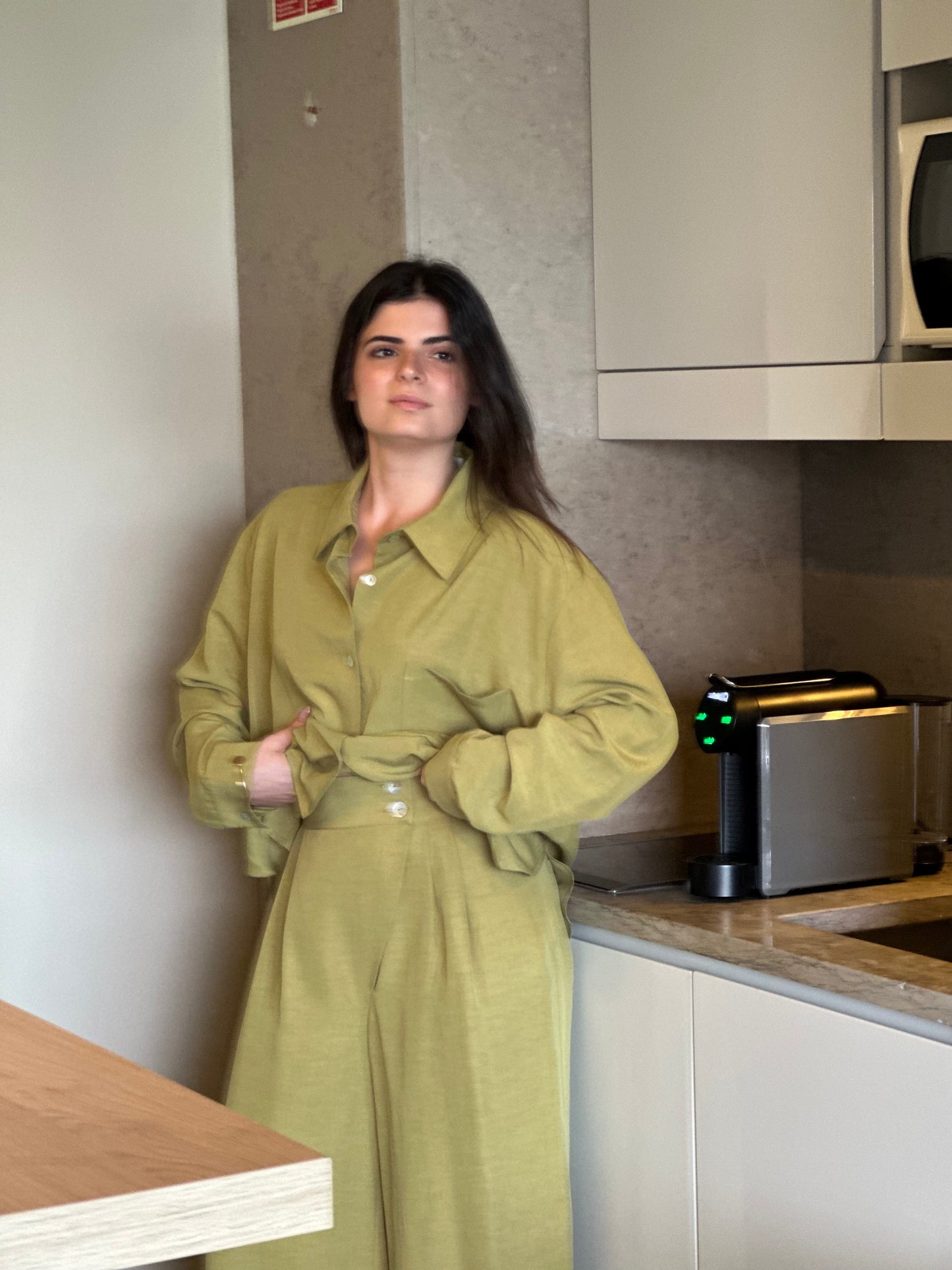 Camisa de Manga Comprida Sementa | Cor Verde