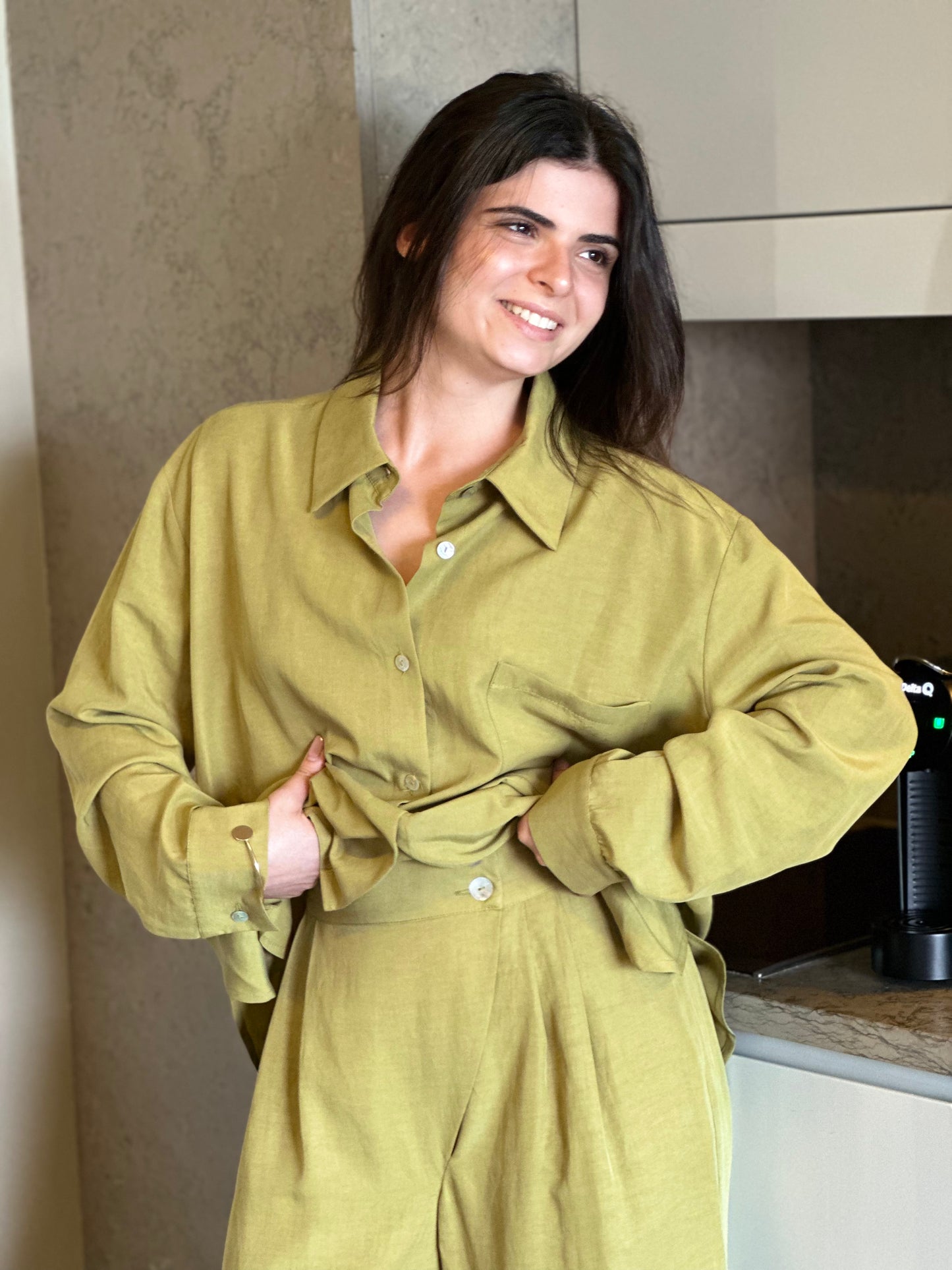 Camisa de Manga Comprida Sementa | Cor Verde