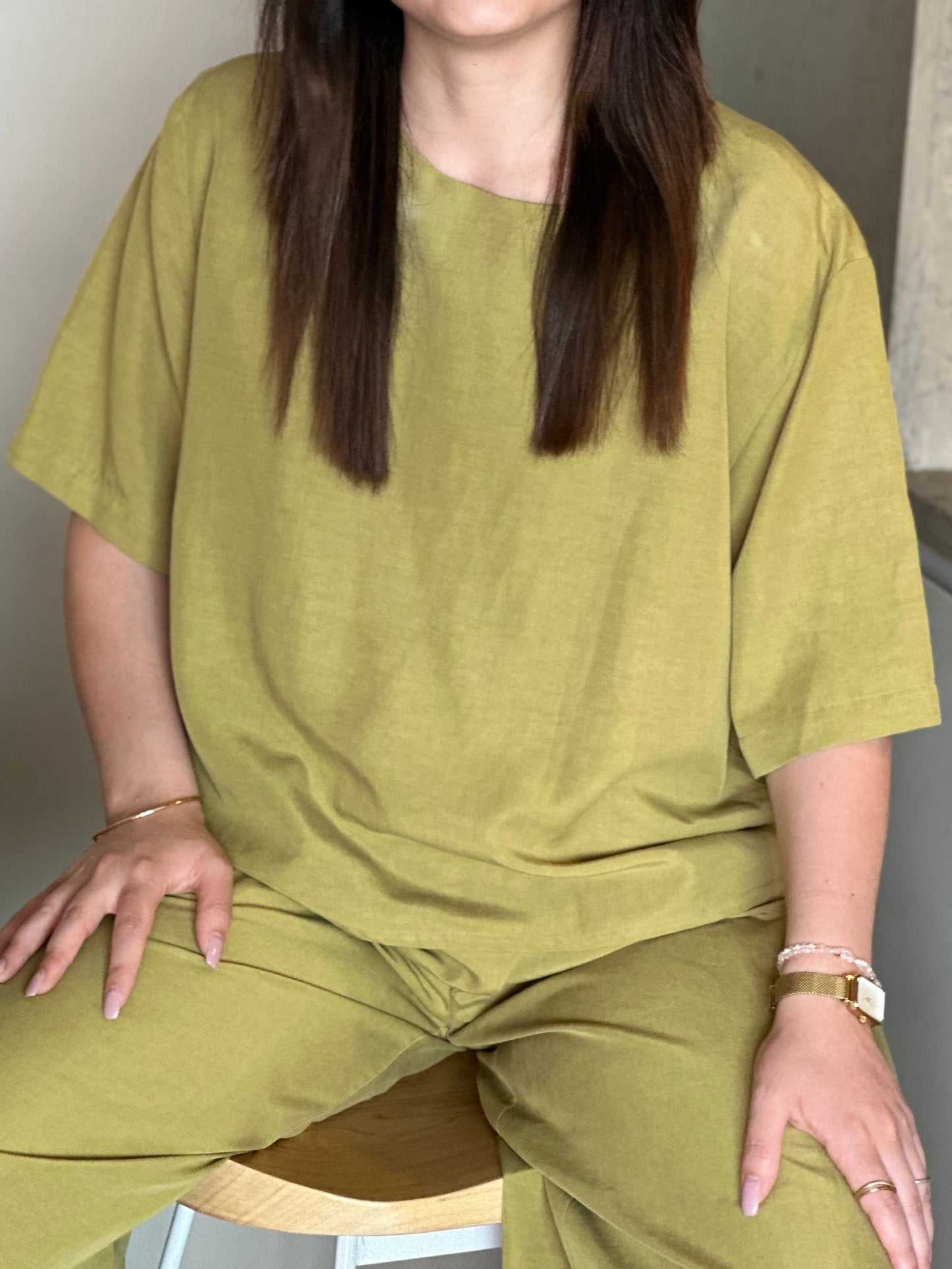 Blusa de Manga Curta Sementa | Cor Verde