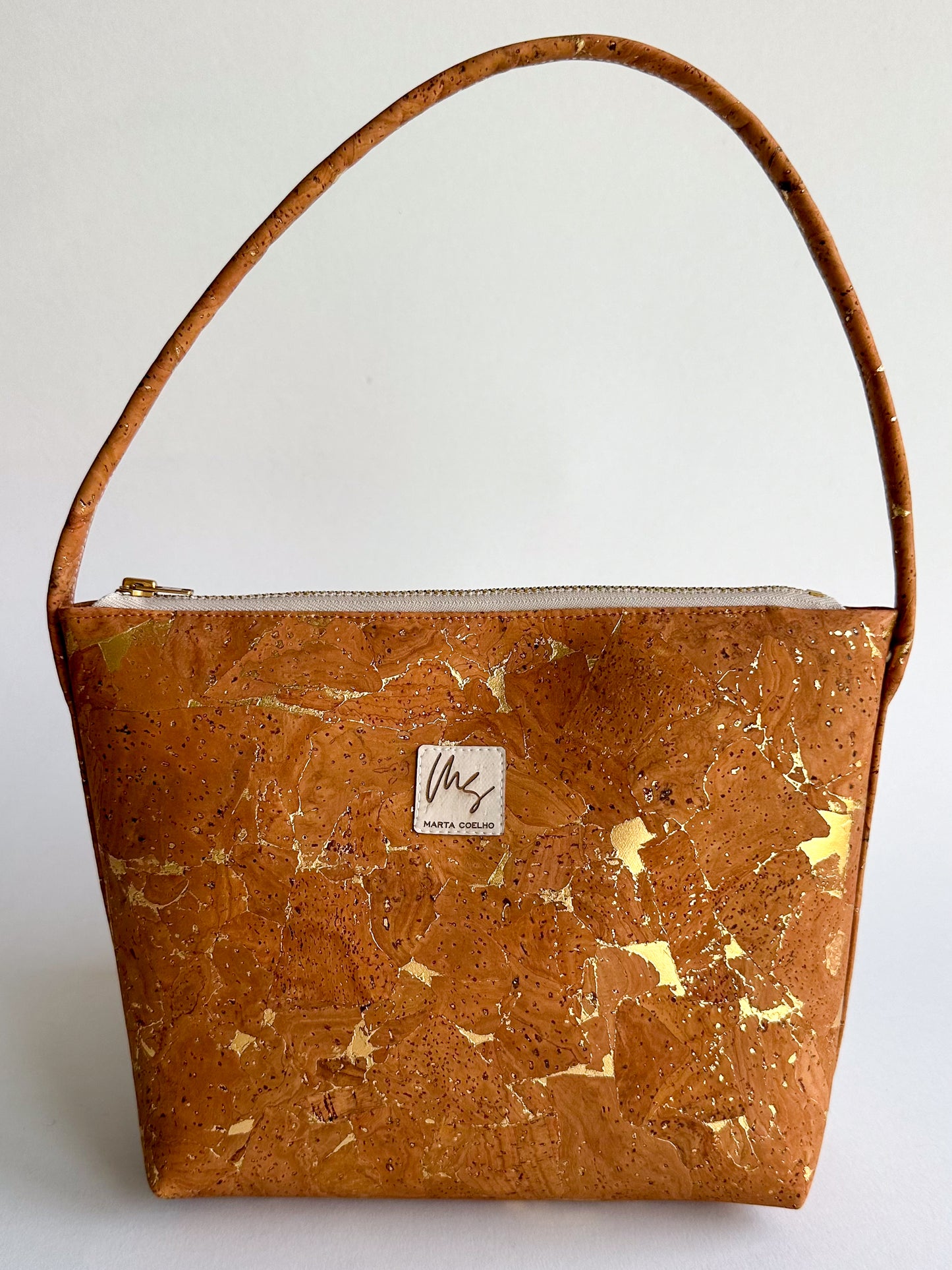 MICRO Fragments Gold in Latte | Sustainable Bag
