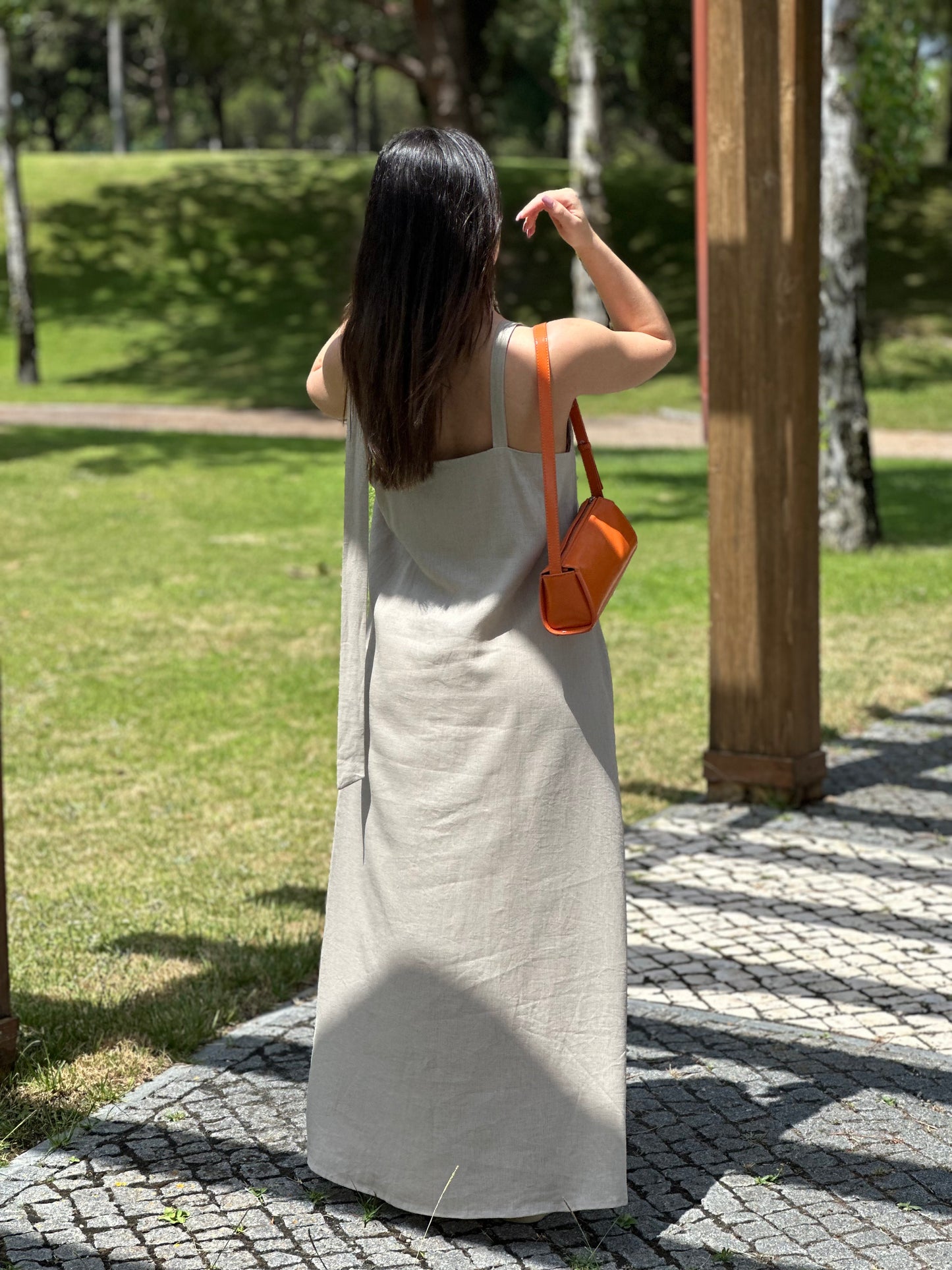 Vestido Evasé Sementa | Cor Bege