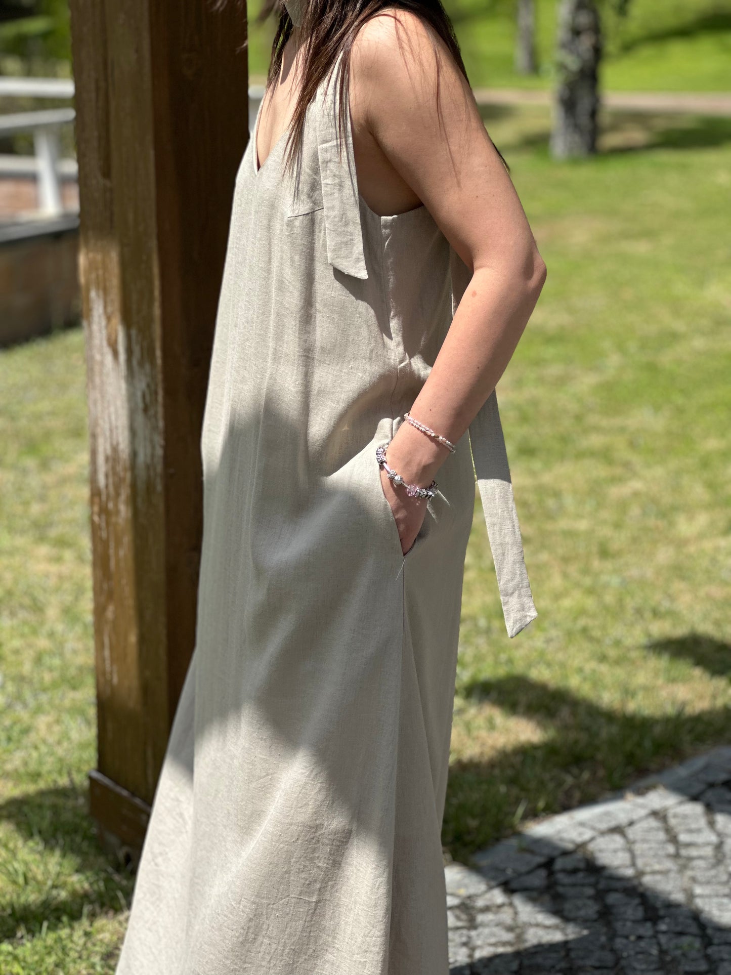 Vestido Evasé Sementa | Cor Bege