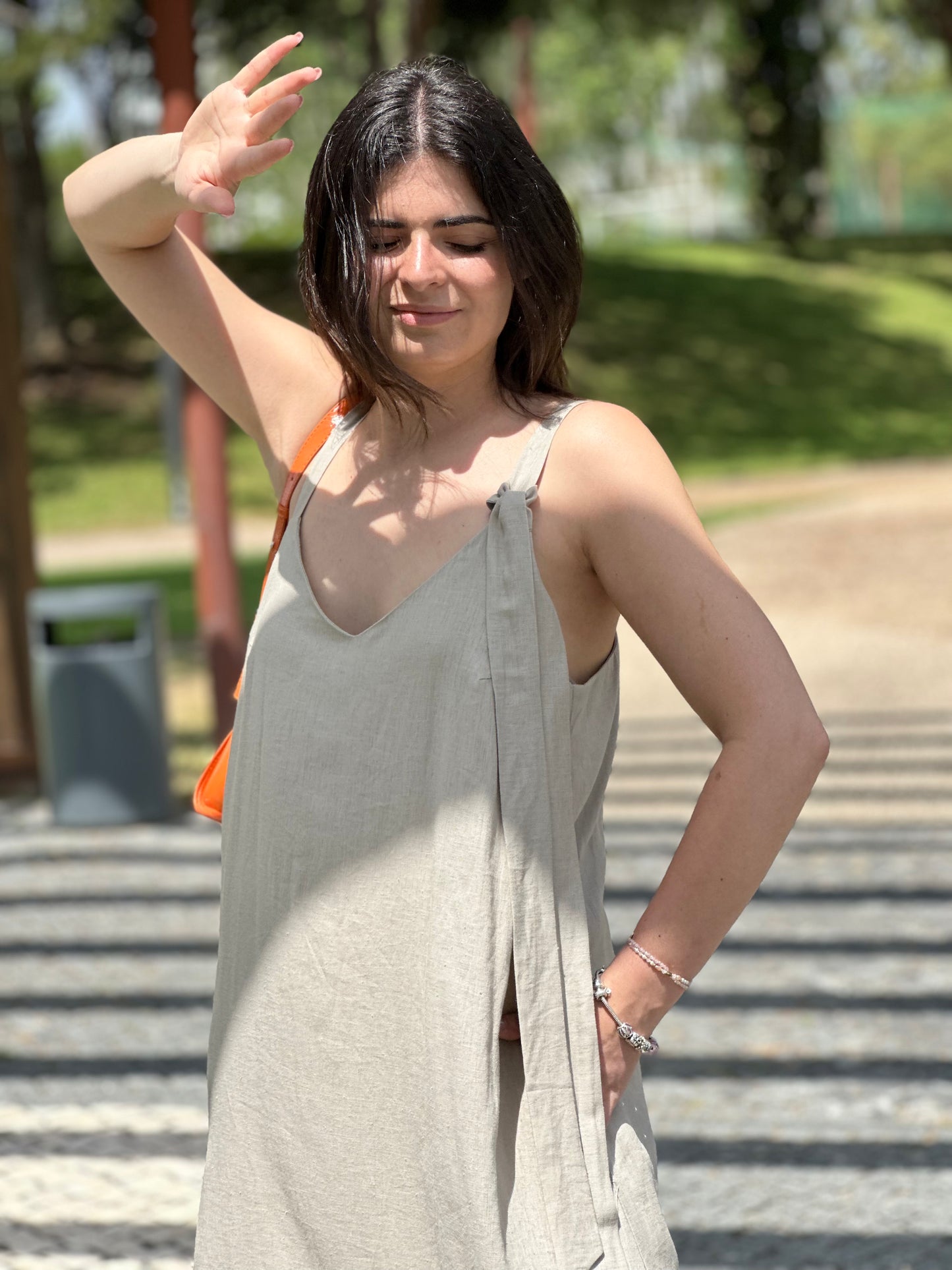 Vestido Evasé Sementa | Cor Bege