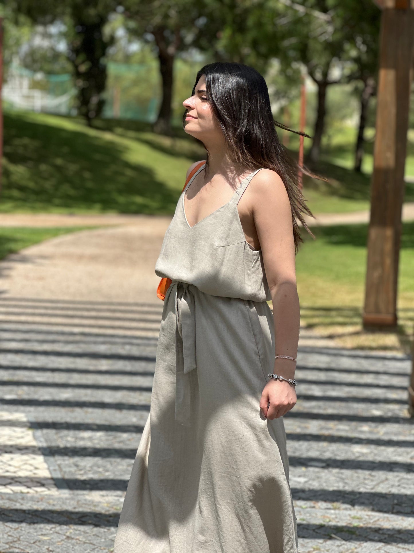 Vestido Evasé Sementa | Cor Bege