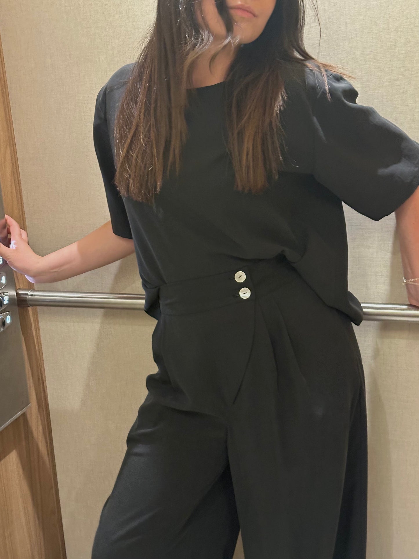 Blusa de Manga Curta Sementa | Cor Preto