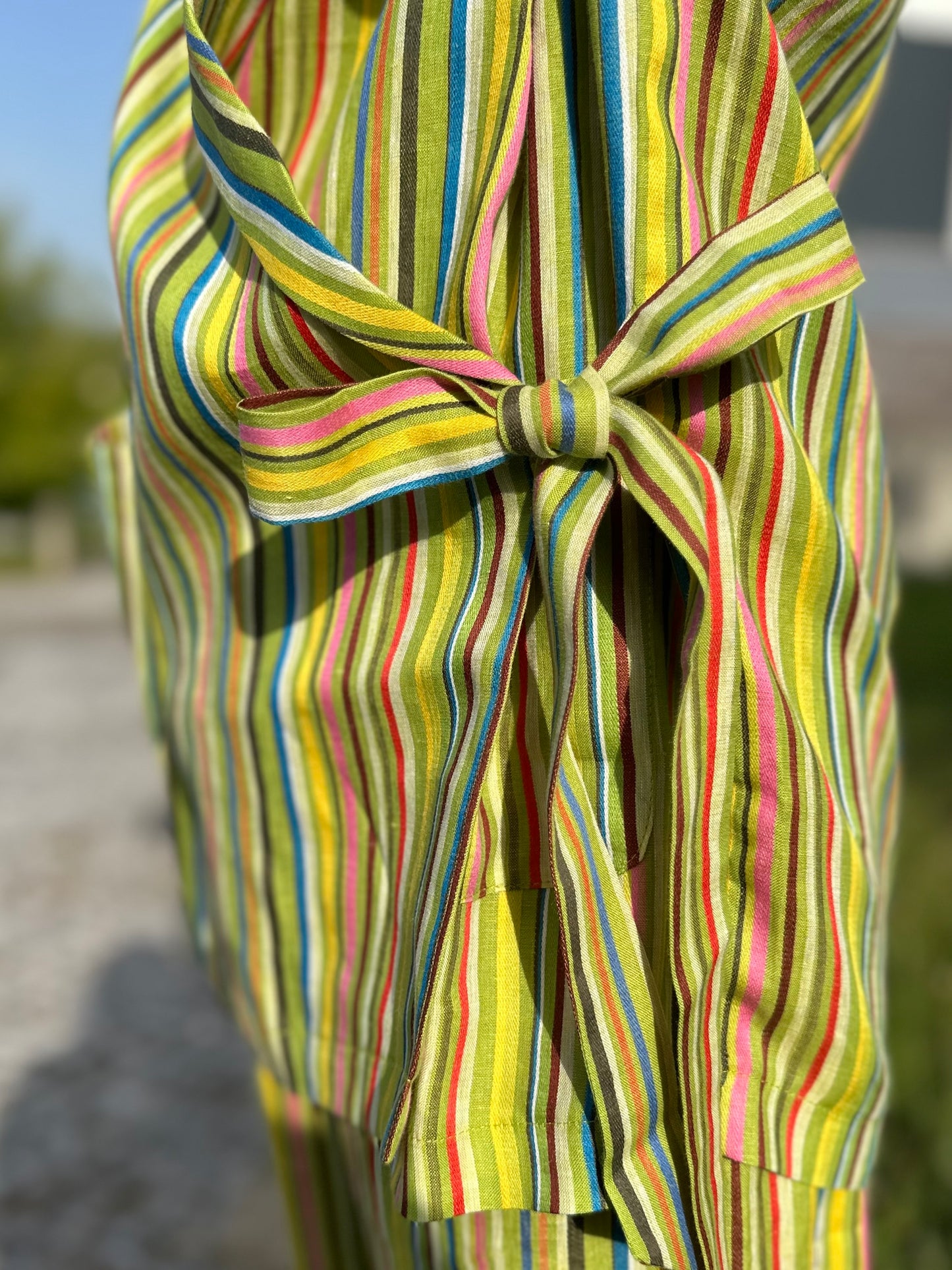 TRIVIA Blazer | Green Striped