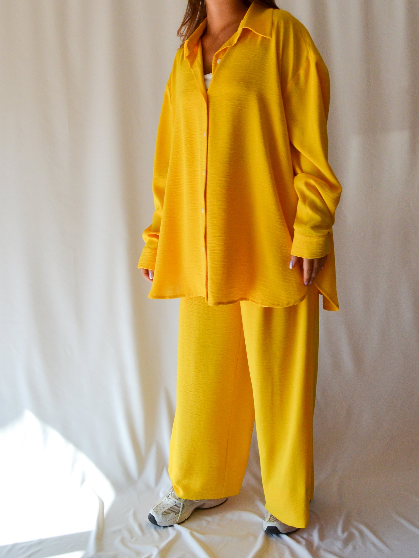 Nescence Oversized Shirt | Yellow | Long Sleeve | One Size Fits All