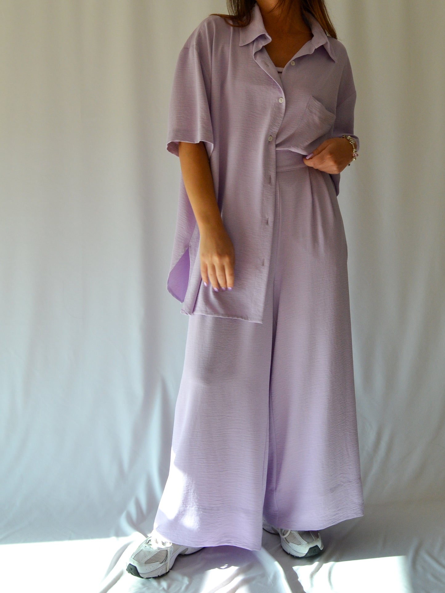 Nescence Oversized Shirt | lilac | Short Sleeve | One Size Fits All