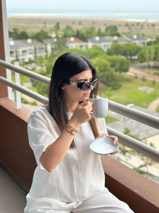 Blusa de Manga Curta Sementa | Cor Branco