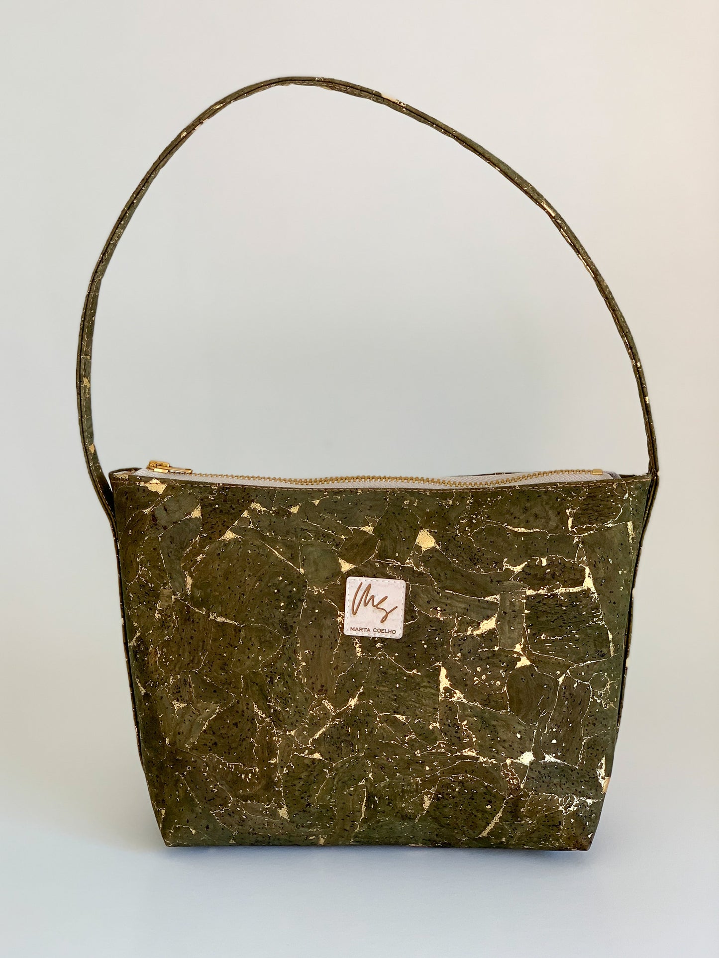 MICRO Fragments Gold Green | Sustainable Bag