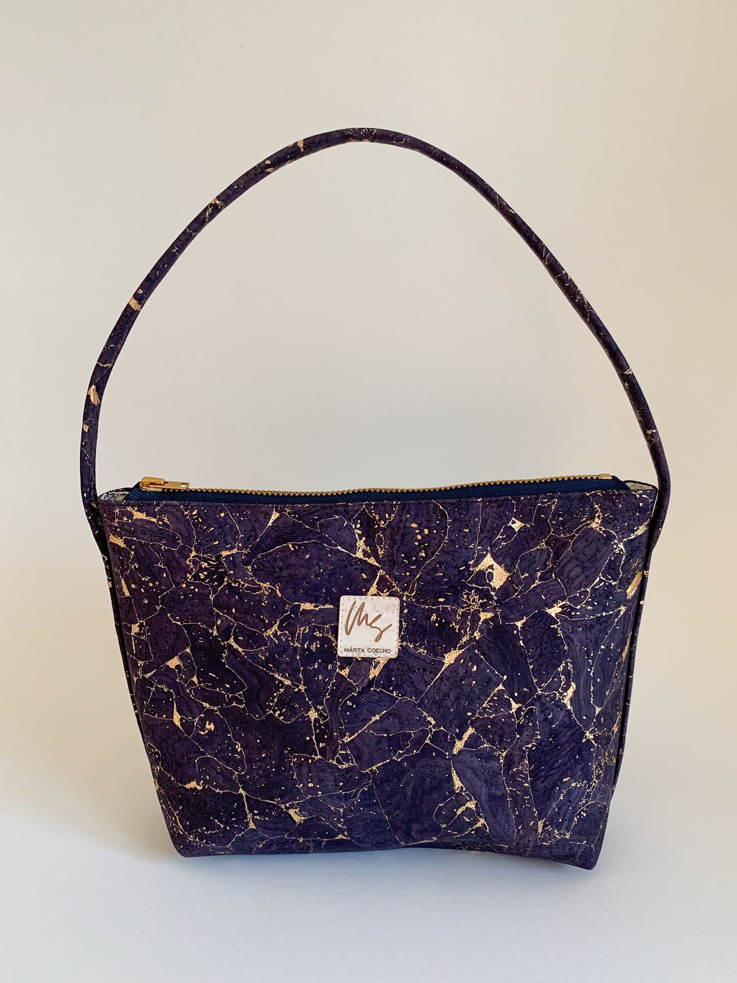 MICRO Fragments Gold Blue | Sustainable Bag