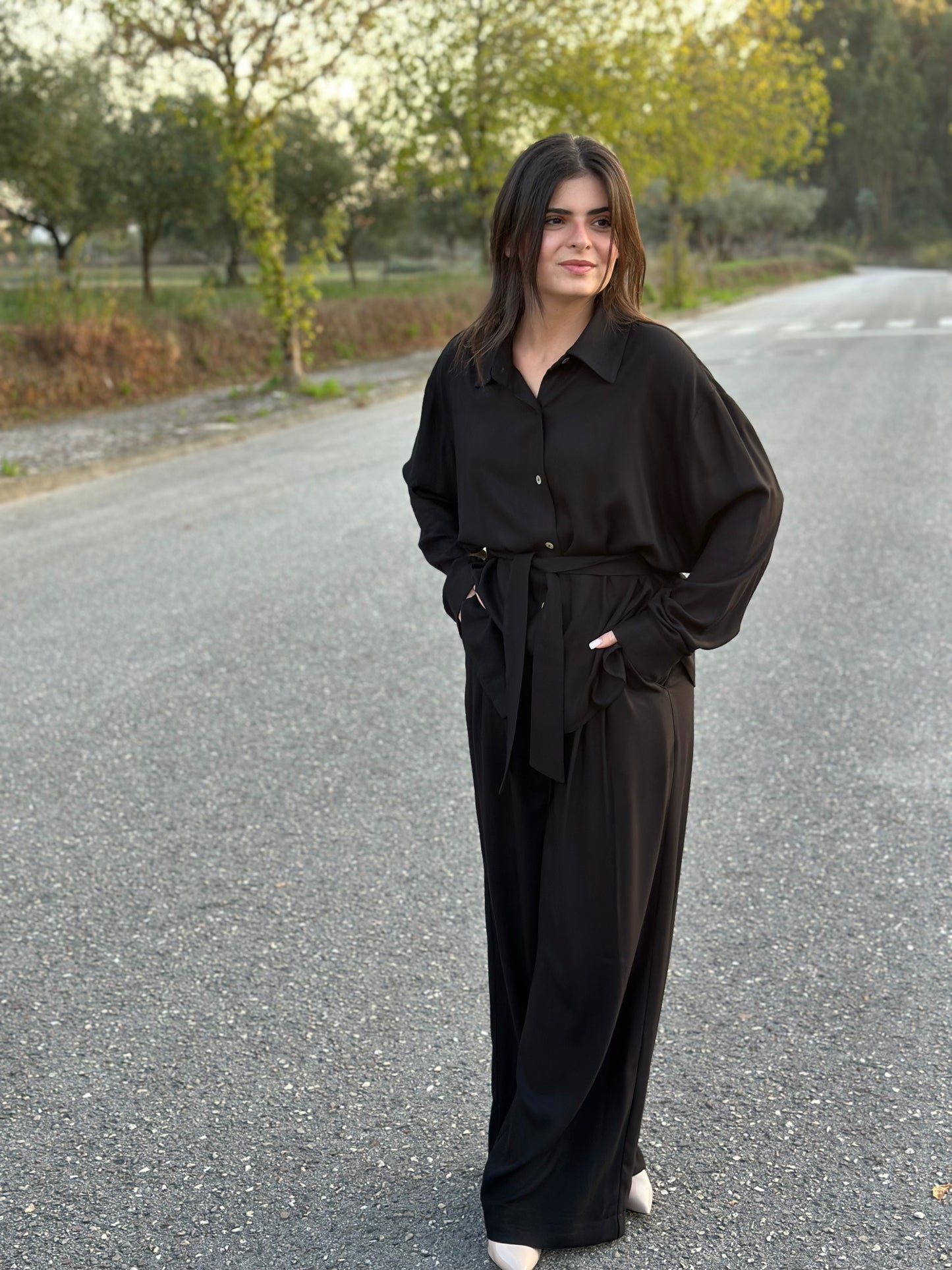 Calças Oliva | Cor Preto