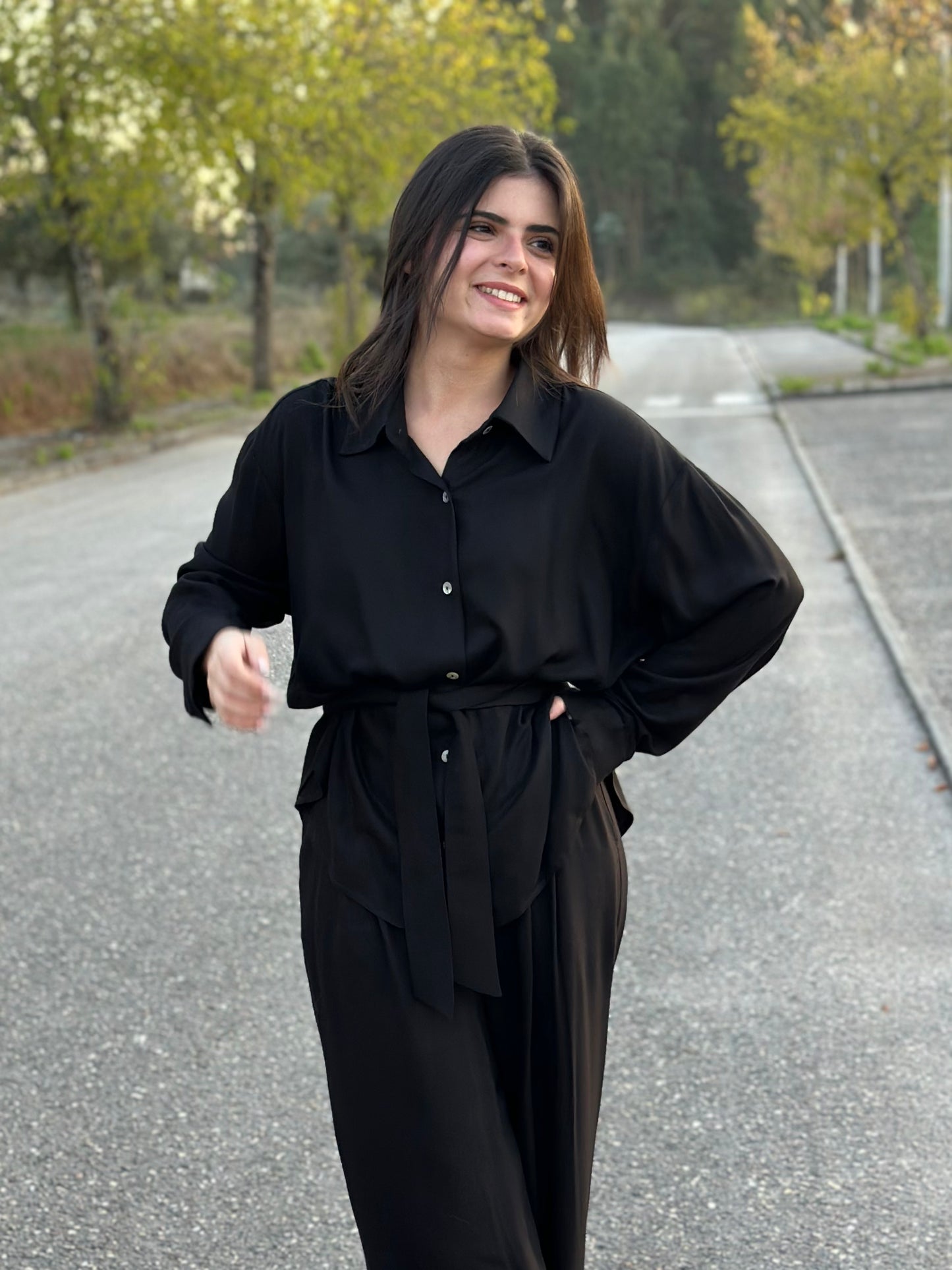 Calças Oliva | Cor Preto