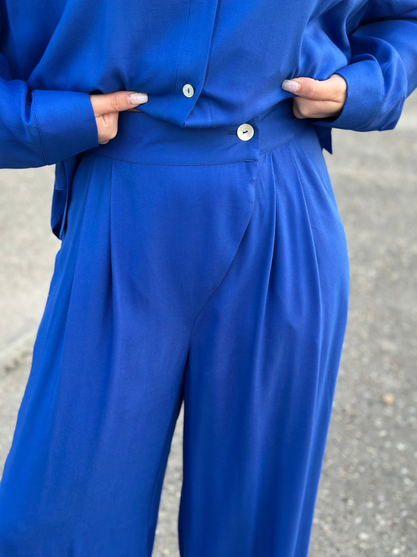 Calças Oliva | Cor Azulão