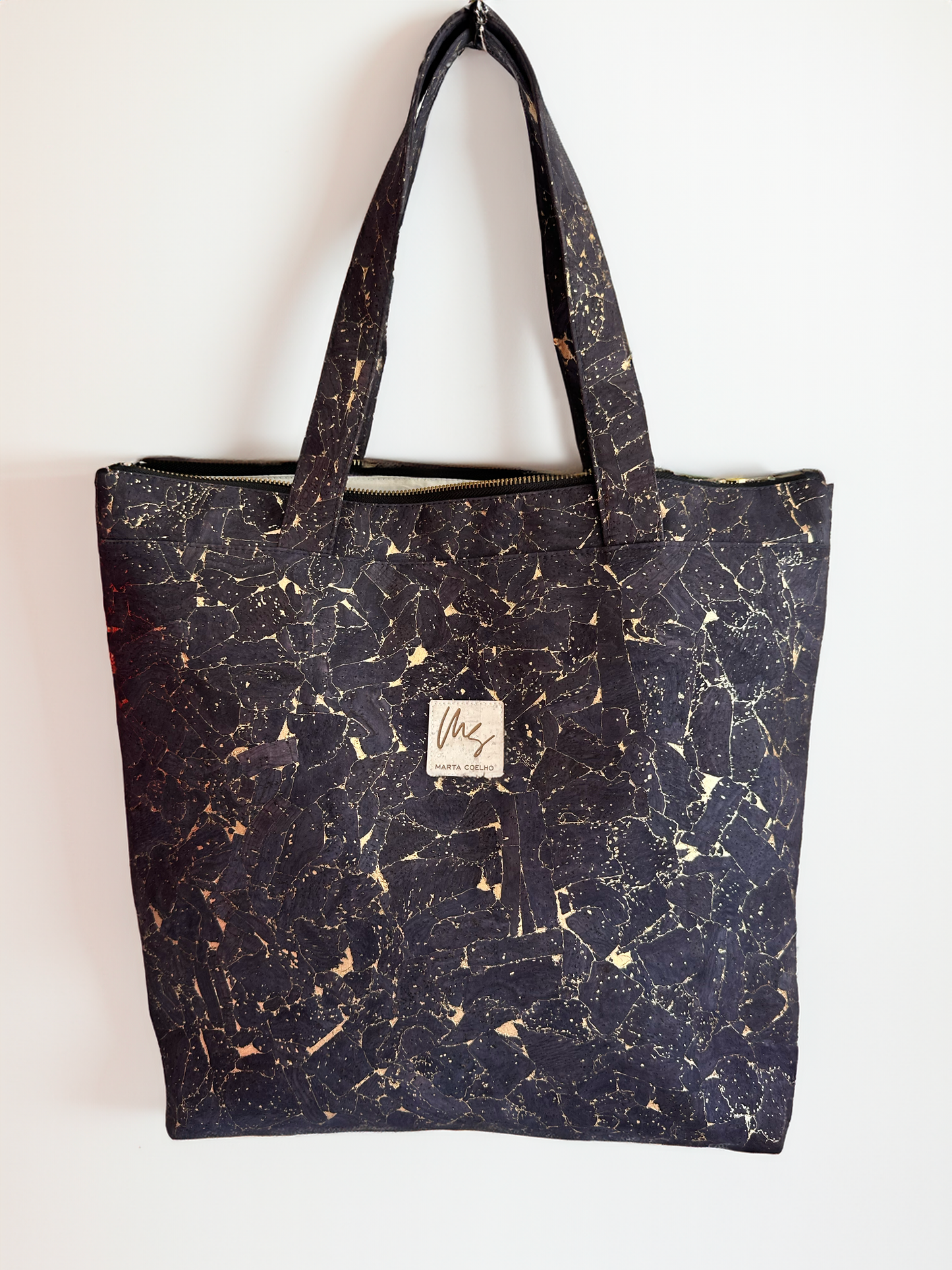 TOTE BAG Fragments Gold Blue | Sustainable Bag
