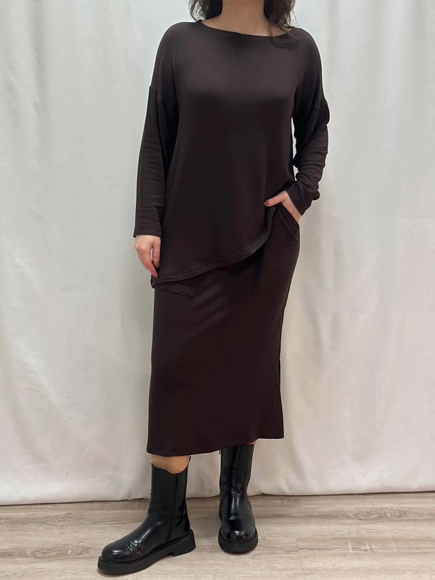 Saia Prenzia | Cor Castanho