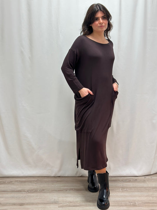 Vestido Essenza | Cor Castanho